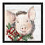 Christmas Pig by Anne Tavoletti - Floater Frame Painting on Canvas-384967979-384967994