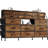 Dresser TV Stand with 14 Fabric Drawers, Metal Frame & Wood Top for Living Room, Bedroom Storage Organizer-1497459343