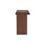 Table d'appoint de canapé moderne à deux tons - grain de bois noir et bois de noyer Grain de bois console d'entrée multifonctionnelle avec tablettes de rangement ouvertes à 2 niveaux pour le salon, le couloir et la chambre à coucher