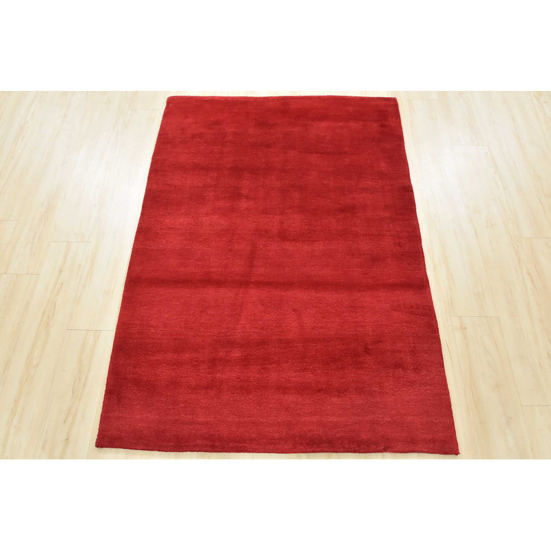 Kinkaid Hand Knotted Wool Indoor Rug, Rectangle 4' x 5'8"