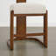 Tabouret de comptoir rembourré en bois massif-751692522