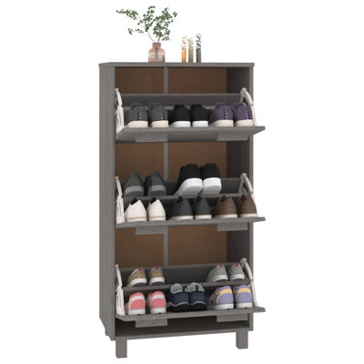 18 Pair Flip Down Shoe Storage
