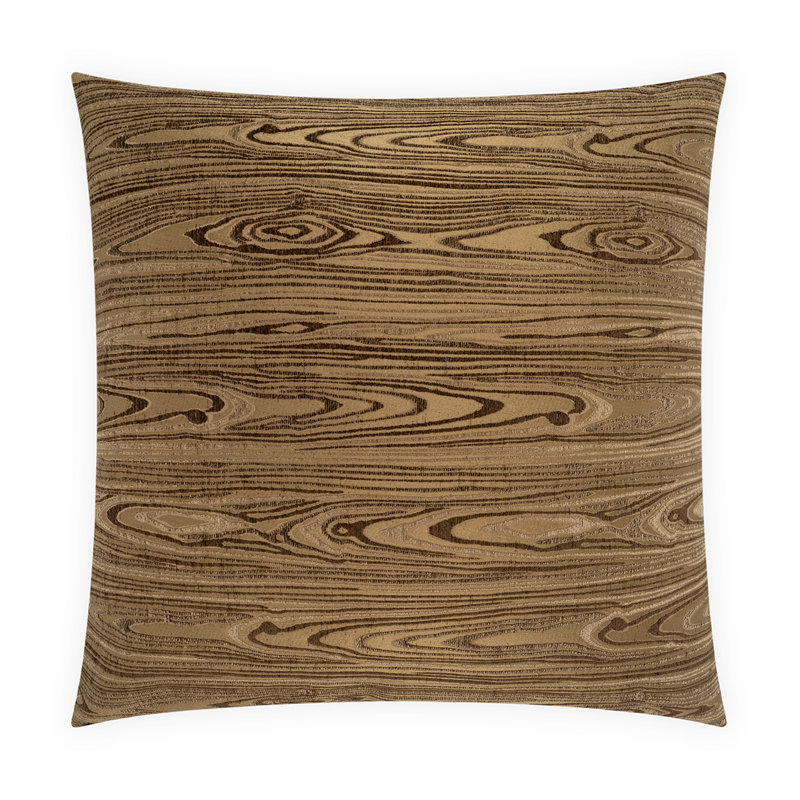 Yarrow Square Pillow Cover & Insert, Cocoa