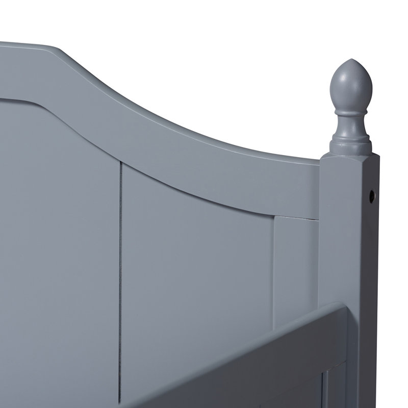 Aaina Twin Daybed with Trundle, Gray