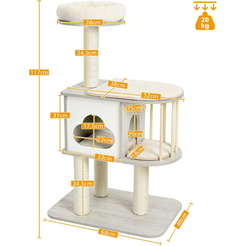 Tennille 117cm H Cat Tree