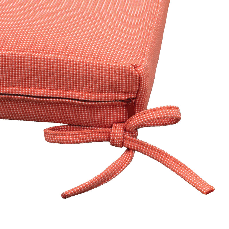 Coussin de banc d'extérieur Tommy Bahama, Sunbrella résistant à la décoloration et à l'eau pour les balancelles, les bancs et les canapés de jardin, l 50 po x P 16 po, épaisseur de 2,5 po, réversible, manguier de bambou