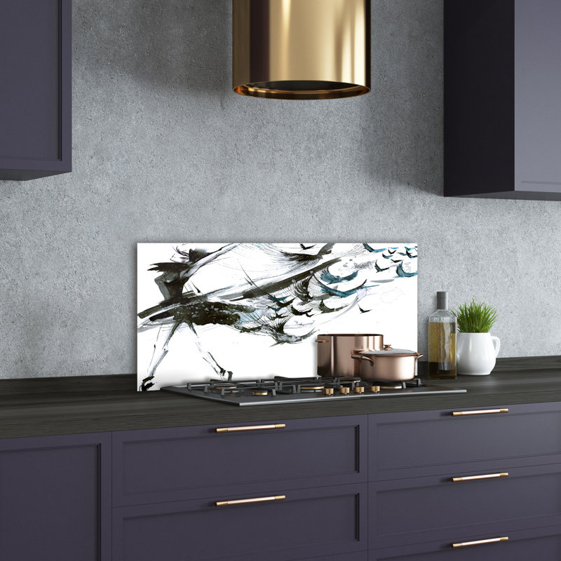 Aleighsha 50cm W x 100cm L Glass Peel and Stick Panel