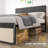 Plush Upholstered Bed Frame-418545213