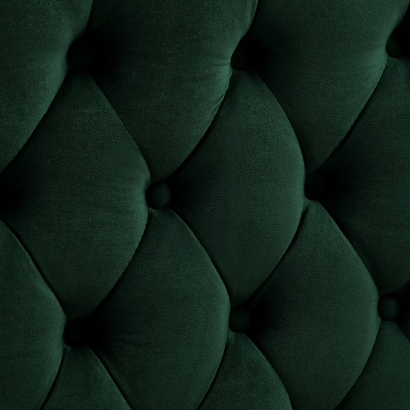 Canapé modulaire en velours Giovanni, Orienté à gauche (vu de face), Vert forêt