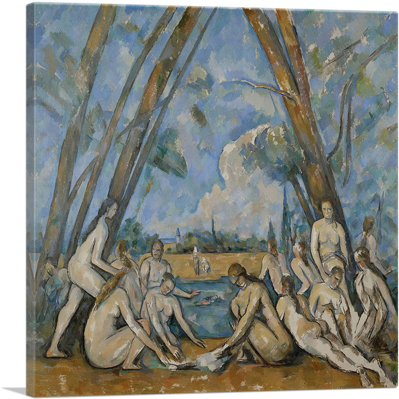 The Large Bathers 1906 - Imprimé, H 18 po x l 18 po x P 0,75 po