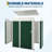 Heavy Duty Metal Outdoor Storage Shed 5x3FT – Sloped Roof, Lockable Single Door, Weatherproof Tool Organizer for Backyard, Garden, Patio (Dark Green)-123407589