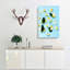 Mint Lime Pineapple And Apple In Abstract - Wrapped Canvas Print-55312396