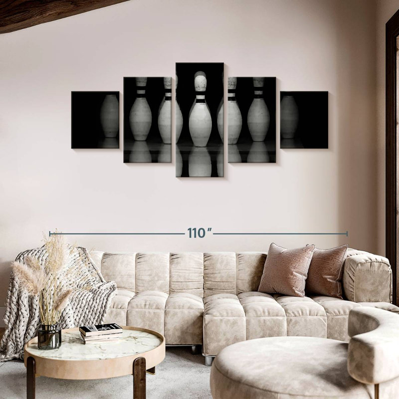 'Bowling Pins Reflection, 42" H x 92" W