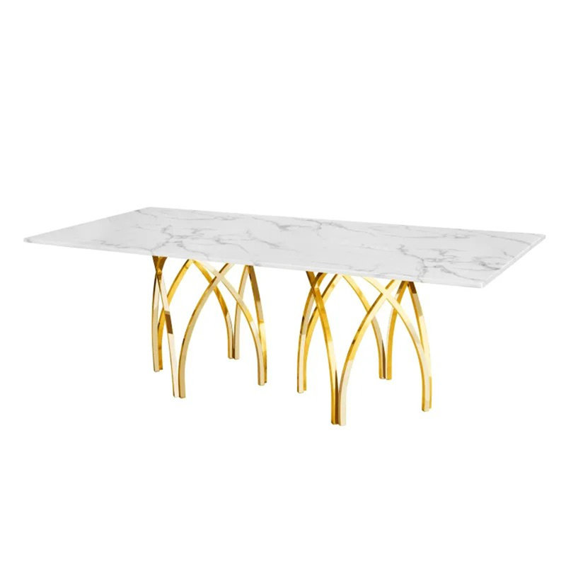 Ensemble de salle à manger rectangulaire pour restaurant L 86,6 po x l 39,4 po