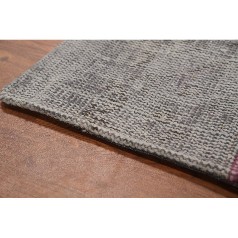 Geometric Patchwork Distressed Area Rug 8x10