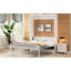 Lit double beige avec 2 tiroirs, bois de pin et fabrication fiables, conception pliante peu encombrante pour le cadre de rangement de la chambre d'amis, format compact