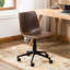 Chaise de bureau pivotante en faux cuir 360-1202839737