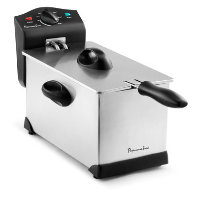 Continental Electric 1700 Watt 3 Deep Fryer Accessory with Timer