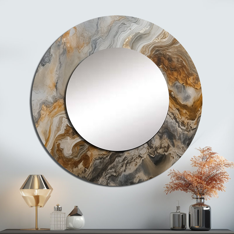 Miroir mural Parissa, 36 po x 36 po, Rond