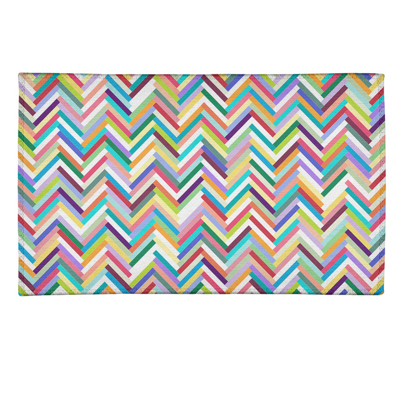 Chenille Geometric Indoor Rug, Rectangle 3' x 5'