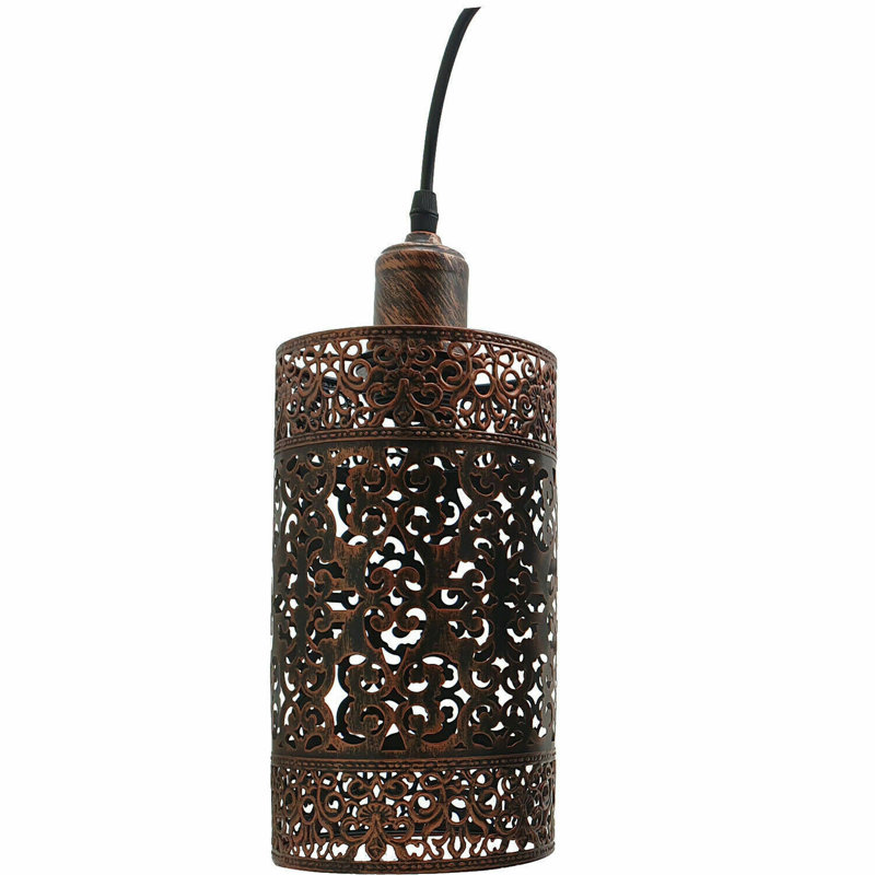 Brierley 1 - Light Cylinder Pendant, Rustic Red