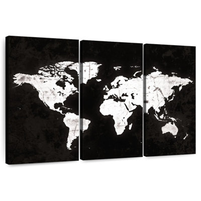 Carte du monde Aliaz White Contrast