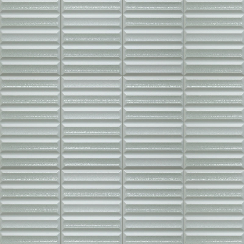 Carreau de céramique cannelé Groove 8X16, Vert