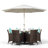 Karcher 6 Seater Dining Set with Cushions and Parasol-39926010