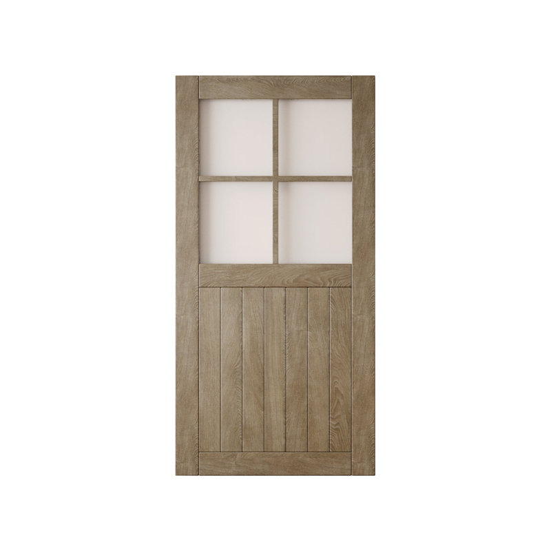 Porte de grange coulissante en bois massif non assemblé 48 x 80, 48 po x 80 po