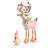Patience Brewster Dash Away Cupid Reindeer Figure