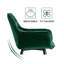 Irie Single Velvet Upholstered Dining Chair with Arm-707754526