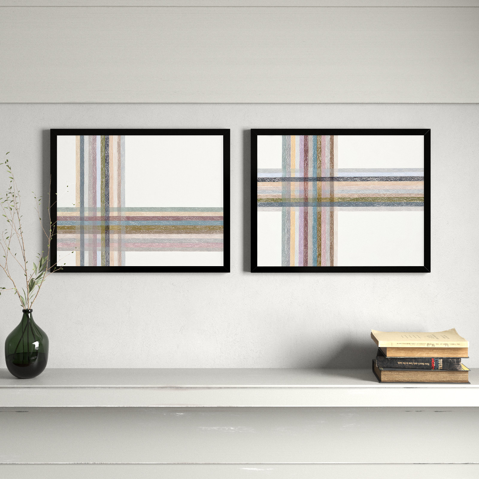 Lagos "Intersections Horizontal" Print, Black Framed, 20" W x 16" H