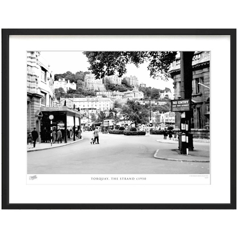 Torquay, the Strand c1950 1 Piece Single Picture Frame Wall Art, 40cm H x 50cm W x 2.3cm D