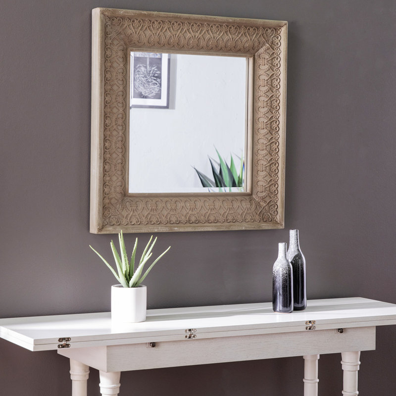Dyerlane Wood Flat Wall Mirror