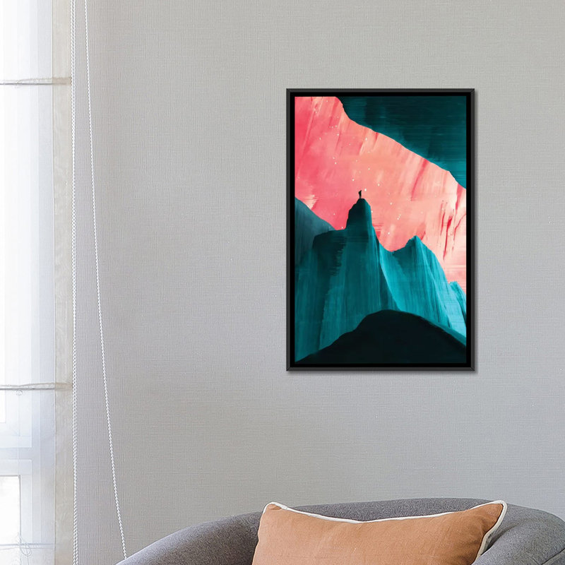 «We Comprand Only After», impression sur toile tendue, H 26 po x l 18 po x P 1,5 po, Toile avec cadre noir, Pas de tapis