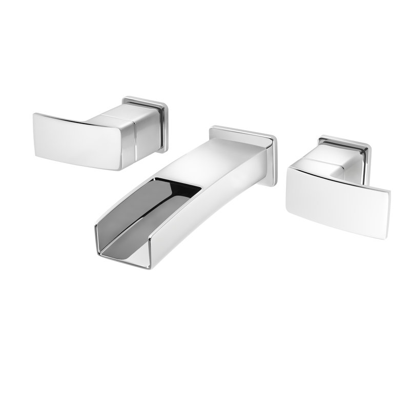 Kenzo Widespread Bathroom Faucet, Polished Chrome