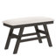 Ensemble de table de salle à manger à hauteur de comptoir en bois 6 pièces avec tablette de rangement Topmax