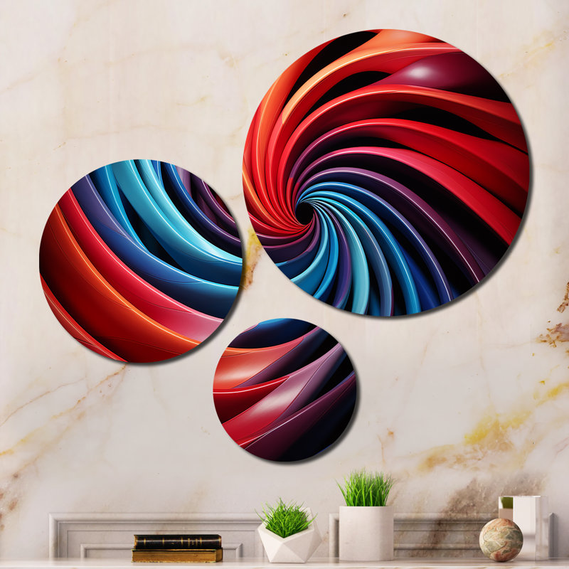 Abstract Wall Decor on Metal