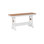 Banc de comptoir classique en cèdre avec base blanche 44 po Berlin Gardens Garden