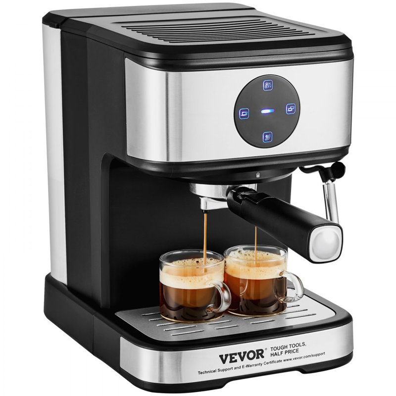 Espresso Machine, 15 Bar Coffee and Espresso Maker with Milk Frother Steam Wand