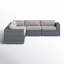 Canapé modulaire de patio avec coussins Ana entièrement assemblé-1116498588-1116498591