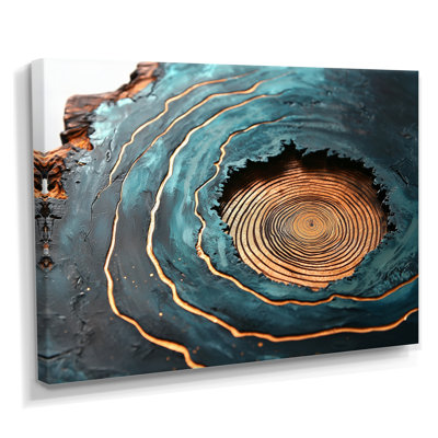 Stone Emerald Wood Slide Reverie II - Trees Canvas Prints