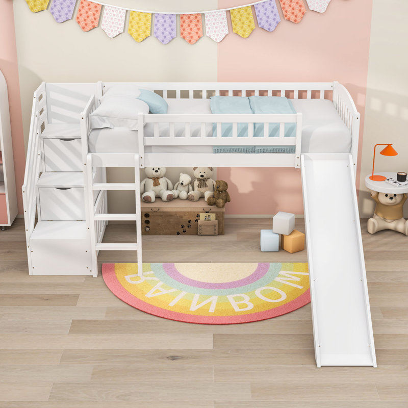 Lit mezzanine simple Farrokh par Harriet Bee, Blanc