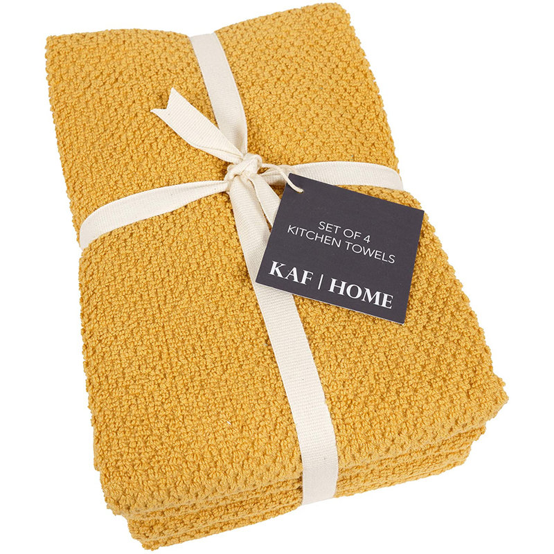 Popcorn Terry Towels, Yellow