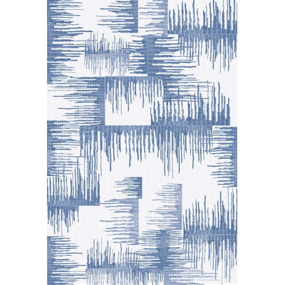 Stylish Woven Carpet (4.6 x 7.2 ft), 100% Polyester, 0.3 in Pile Height | Antibacterial & Non-Slip Underside, Machine Washable | Durable with 3D Digital Printing, Perfect for Living Room & Bedroom Decor