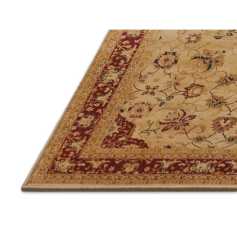 Tapis rouge / beige kevork, Rectangle 5 pi x 7 pi