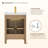 Lala 24" Single Bathroom Vanity with White Ceramic Integrated Sink without Mirror-1683750109