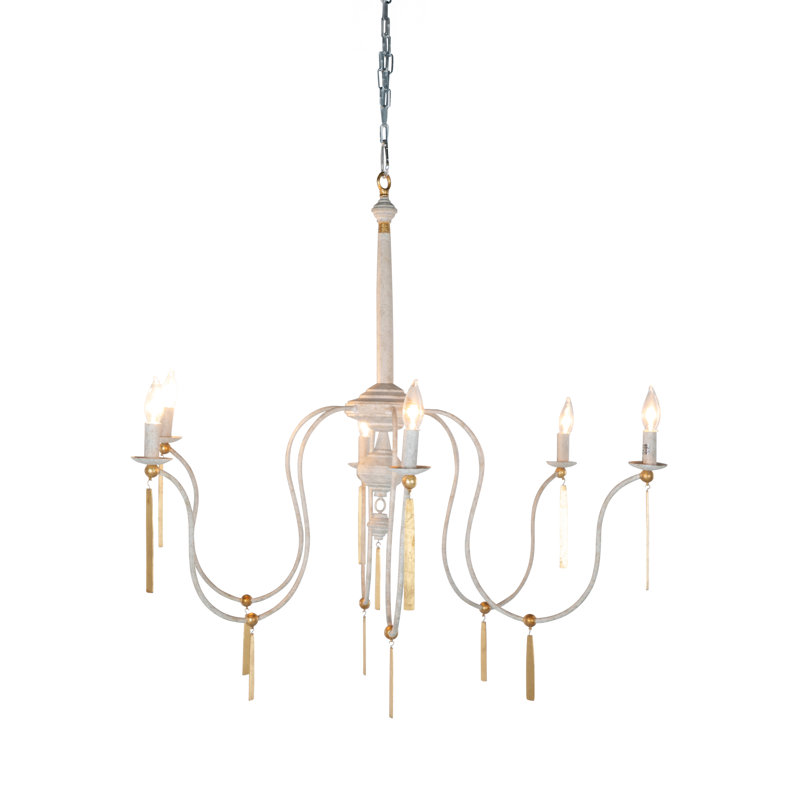 Tracy 6 - Light Candle Style Chandelier