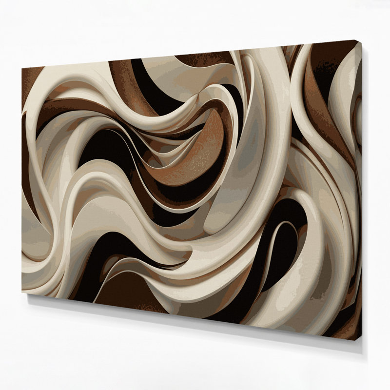 Art mural sur toile Biomorphic Abstraction 72, H 24 po x l 36 po