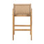 Ensemble de 2 tabourets de bar en bois Marcella